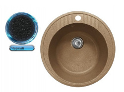 Кухонная мойка Gammastone GS-22 черная матовая