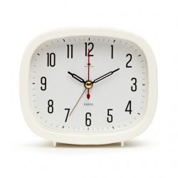 Будильник Рубин Классика 12,5х10,5см белый В5-003
