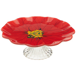 Блюдо Lefard Рождественская сказка 20 см на ножке 198-176