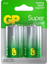 Эл.питания GP Super alkaline G-TECH D LR20-2BL