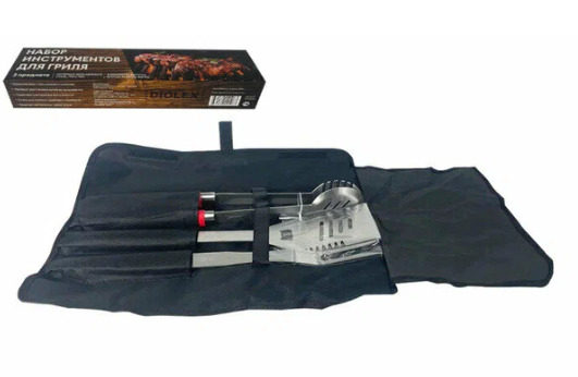 Набор приборов для гриля Diolex 3 предм. в чехле DX-BS003