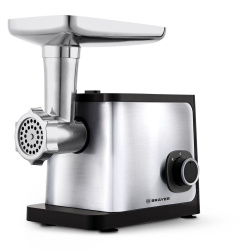 Мясорубка Brayer 1615BR, цвет Серебристый, производительность 1,5 кг/мин, мощность 1 800 Вт