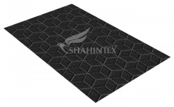 Коврик Shahintex придверный влаговпитывающий Практик Соты 50*80 чёрный гранит 03 846788