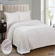 Плед Vse Doma Велсофт 180х200 Шиншилла Коричнево-белый A48069