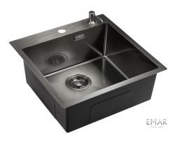 Кухонная мойка Emar EMB-117A PVD Nano Dark