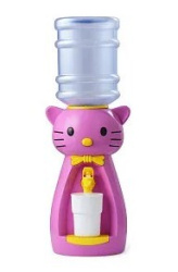 Кулер Vatten Kids Kitty Розовый/белый (со стаканчиком)