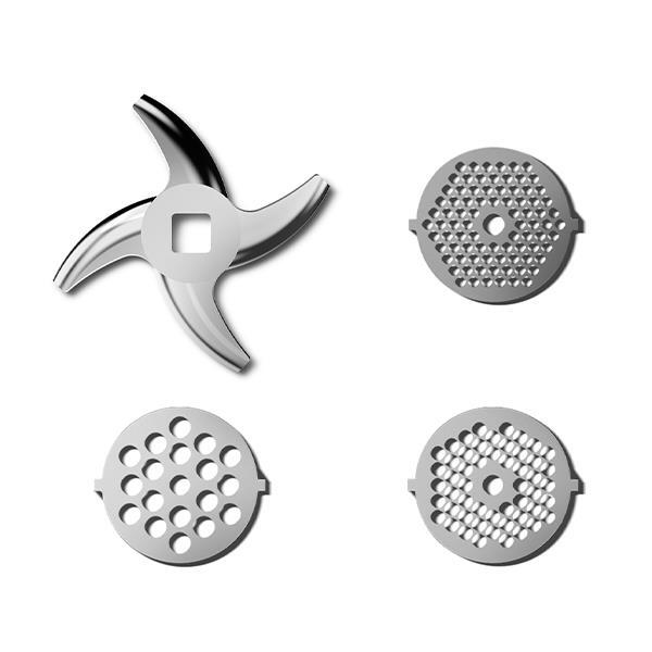 Мясорубка BQ MG2008, цвет Серебристый, производительность 2,7 кг/мин, мощность 2 500 Вт