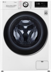 Стиральная машина с фронтальной загрузкой LG F2V9GW9W, Max загрузка - 8,5кг, Max отжим - 1 200об/мин., цвет Белый