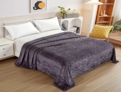 Плед Vse Doma Шерпа 180х200 Египет Темно-серый A86627
