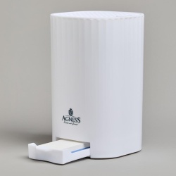 Подставка для ножей Agness с точильным камнем белый 907-320