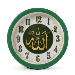 Будильник Рубин Молитва d-15см зеленый В4-013