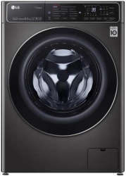 Стиральная машина с фронтальной загрузкой LG F2T9GW9P, Max загрузка - 8,5кг, Max отжим - 1 200об/мин., цвет Чёрный
