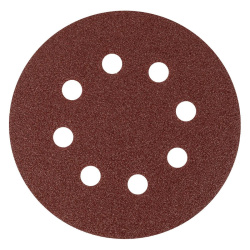 Круг абразивный MATRIX под "липучку", перфорированный, P 60, 125 мм, 5 шт.