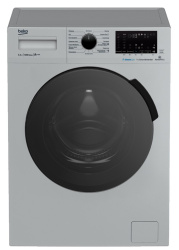 Стиральная машина с фронтальной загрузкой Beko WSPE6H616S, Max загрузка - 6,5кг, Max отжим - 1 200об/мин., цвет Серый