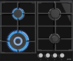 Встраиваемая варочная панель Газовая Gorenje GTW641AKB, 60 см, цвет Чёрный