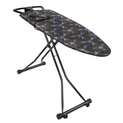Гладильная доска Ника Sport Графичные цветы на черном NS/ЦЧ
