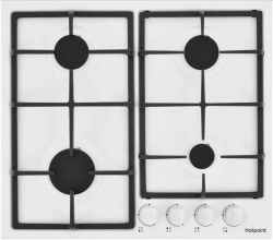 Встраиваемая варочная панель Газовая Hotpoint HGMT 642 WH, 58,5 см, цвет Белый