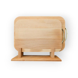 Набор досок разделочных Manya, материал бук 2 шт на подставке 24х35х1,6 см и 21х30х1,6 см.