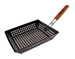 Сковорода-гриль Diolex для барбекю прямоуг. со склад. ручк. 31x31 см DX-P6102-2