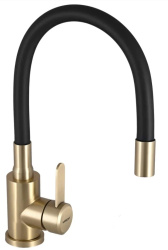 Смеситель Wisent для кухни гибкий Черный W740333Y-2