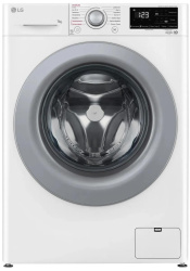 Стиральная машина с фронтальной загрузкой LG F2V3HS4W, Max загрузка - 7кг, Max отжим - 1 200об/мин., цвет Белый