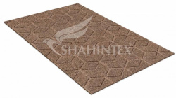 Коврик Shahintex придверный влаговпитывающий Практик Соты 50*80 мокко 02 832453