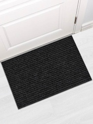 Коврик Shahintex придверный влаговпитывающий icarpet Ребристый ТПР 60*90 антрацит 03 S 823512