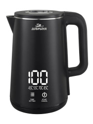 Электрический чайник Добрыня DO-1273B, цвет Чёрный