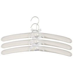 Набор вешалок Рыжий Кот Сатин 3 шт Слоновая кость 111722