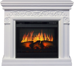 Каминокомплект: Портал Athena белый с очагом Royal Flame Vision 23 EF LED 3D FX