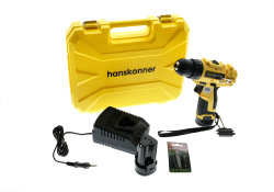 Шуруповерт аккумуляторный Hanskonner HCD1230R б/щ