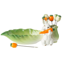 Блюдо Lefard Кролик 21 см и 6 вилочек 58-421