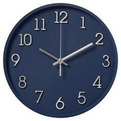 Часы настенные Рубин Классика d-28см синий 2831-006
