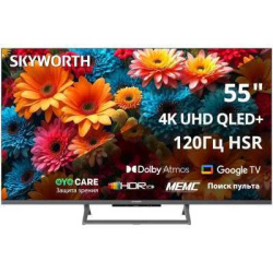  55" (140см) Телевизор Skyworth 55Q67H, SMART- Да, UHD 4K 3840x2160, Цвет Чёрный