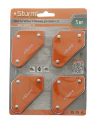 Набор магнитных угольников Sturm 6010-2-5 4шт