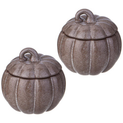 Набор горшочков для запекания Agness Тыква 2 шт 250 мл 490-473