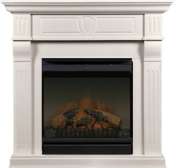 Каминокомплект: Портал Beethoven слоновая кость с очагом Dimplex Gannon DF2010-EU