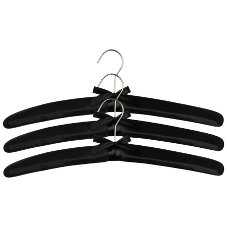 Набор вешалок Рыжий Кот Сатин 3 шт Черный 111723