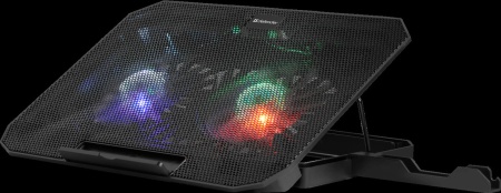 Теплоотводящая подставка Defender NS-510 15.6" Multicolor (USB) Black