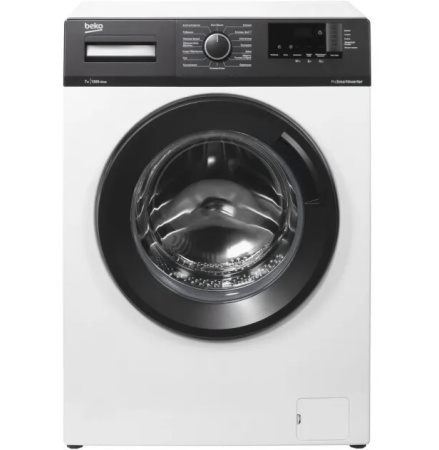 Стиральная машина с фронтальной загрузкой Beko WHE7612XSWI, Max загрузка - 7кг, Max отжим - 1 200об/мин., цвет Белый