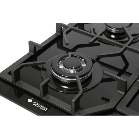 Встраиваемая варочная панель Газовая Gefest 2232-01, 60 см, цвет Чёрный