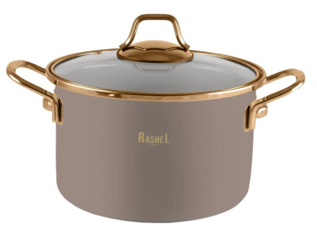 Кастрюля Rashel Gold 4 л/20 см кремово-розовый R-01120