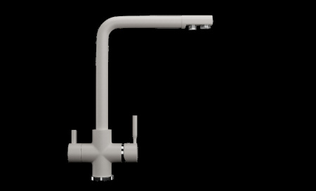 Смеситель EcoStone ES-08-341 для кухни Молочный