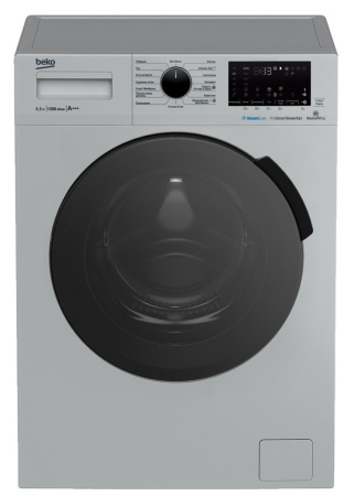 Стиральная машина с фронтальной загрузкой Beko WSPE6H616S, Max загрузка - 6,5кг, Max отжим - 1 200об/мин., цвет Серый