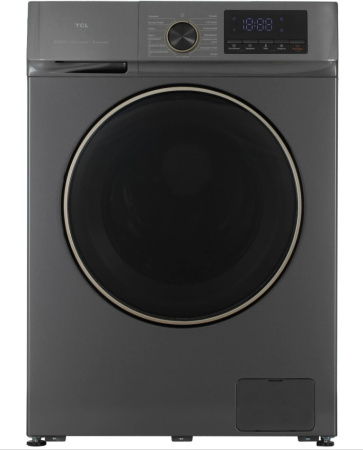 Стиральная машина с фронтальной загрузкой TCL TWRP-1108W12G2, Max загрузка - 8кг, Max отжим - 1 200об/мин., цвет Серый