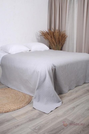 Покрывало Mona Liza Nature 200х220 жаккард вафельный серый АШ500515/20