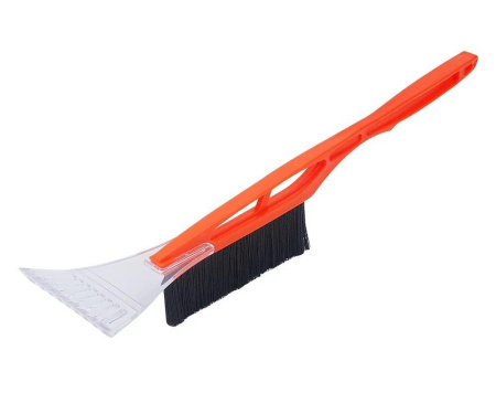 Щетка-сметка для снега Альпийка съёмный скребок сверху пластик ручка 54 см