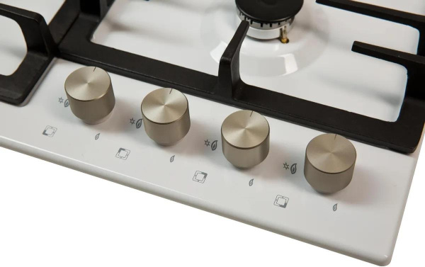 Встраиваемая варочная панель Газовая Oasis P-MWRT, 58 см, цвет Белый