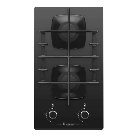 Встраиваемая варочная панель Газовая Gefest ПВГ 2002, 30 см, цвет Чёрный