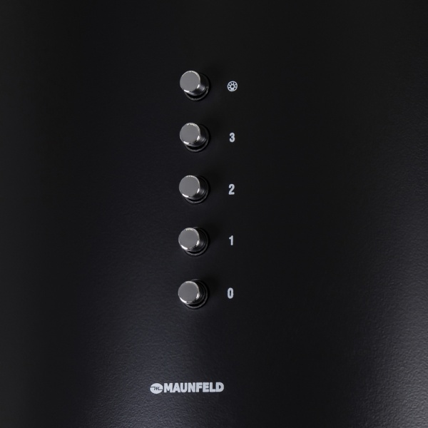 Вытяжка цилиндрическая, настенная, Maunfeld Lee Side C 39, цвет Чёрный, ширина 38см.